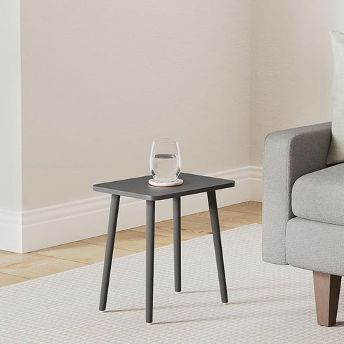 FORAOFUR Side Table, Modern Accent End Table with Wooden Legs, Easy to Assemble Mini Living Room Table for Sofa