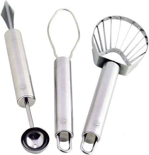 NewlineNY Stainless Steel Kitchen Tools: Fruit Helper, 3 Pcs