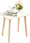 FORAOFUR Small Side Table, Modern Wood Mini Coffee Table, Easy Assembly Compact