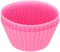 Utoolmart Silicone Cupcake Baking Cups, Reusable Non-Stick Cake Muffins Mold, 5 Pcs Pink for Party Bakery Supplies