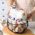 Chicken Design Ceramic Egg Storage Basket, Iron Basket Holds 20-25 Eggs, Organizer Case, Container Egg Basket Holder