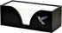 Kitchen Noble Countertop Multifold Paper Towel Holder with Blue Hummingbird in Black Bamboo -