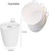 3 Pack Wall Mount Makeup Holder Organizer, Hanging Plastic Storage Cup for Makeup Brushes, Toothbrushes, Cosmetics