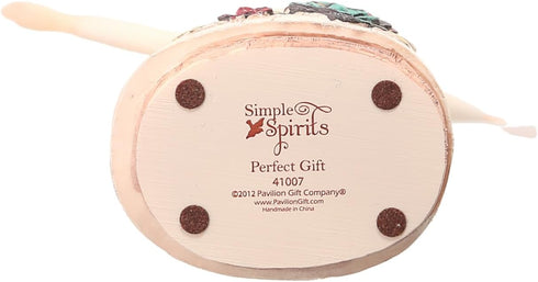 Pavilion Gift Company Simple Spirits 41007 Figurine, 7-1/2-Inch, White, Green, Tan