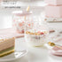 Creative Sakura Cup, Cute Heat-resistant Mug, Borosilicate Glass Coffee Cup, Transparent, Gift (Color: Pink B)