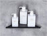 YISMAN 304 Lavatory Bathroom Corner Stainless Steel Shelf Wall Mount Triangular Shower Corner Shelf,Black