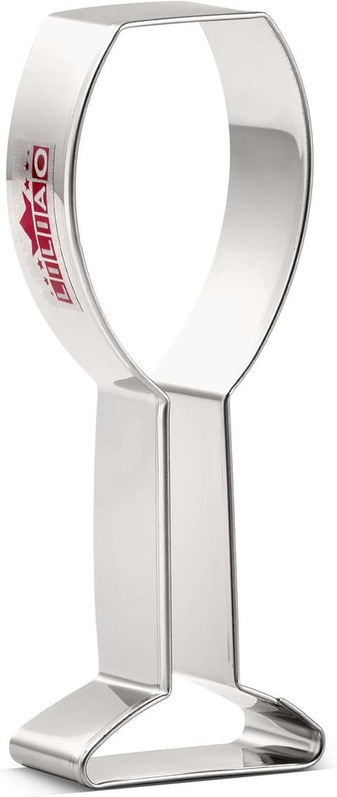 LILIAO Champagne Glass Cookie Cutter - Stainless Steel Wedding Fondant Biscuit Cutter, 1.5 x 4.5 Inches