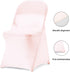 bricia 6 PCS Blush Pink Stretch Spandex Folding Chair Slipcovers, Dining Room Chair Covers Stretch Chair Slipcovers