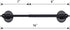 Magnetic Curtain Rods, Multi-Use Adjustable Appliance for Metal Doors/Windows, 9-16 Inch, Black, 2 Pack