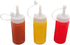 3 Set 4 oz (1 Set) Handy Housewares pc Condiment Squeeze Bottles - Mini Dispensers for Ketchup, Mustard & BBQ Sauce