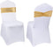 Eternal Beauty Set of 10 Gold Sequin Chair Bows, Sashes for Wedding Party Decorations