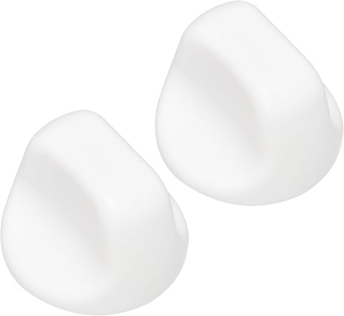 S600349 Range Hood Knob, S99360233 Fan Knob Replacement Parts for Kitchen Appliances, 2PCS White