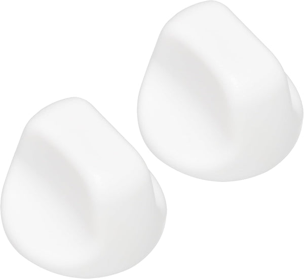S600349 Range Hood Knob, S99360233 Fan Knob Replacement Parts for Kitchen Appliances, 2PCS White