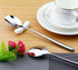 Miupoo Stainless Steel Long Handled Soup Spoons, Silver, 10 Piece (8.7x1.6 Inches)