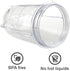 2 PCS 16OZ Replacement Cups for Magic Bullet Blender Jar, Compatible with 250W MB1001 Series Juicer Mixer