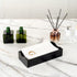 15.8 7.9 Inch 50 Luxenap X Linen-Feel Guest Towels, Lettered Hand Towels - Gold Letter 'G', Sans Serif Font, White
