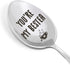 Tea Spoon Gift for Women and Men - Stainless Steel Spoon for Birthday, Christmas, Friendship, and Valentine Gifts