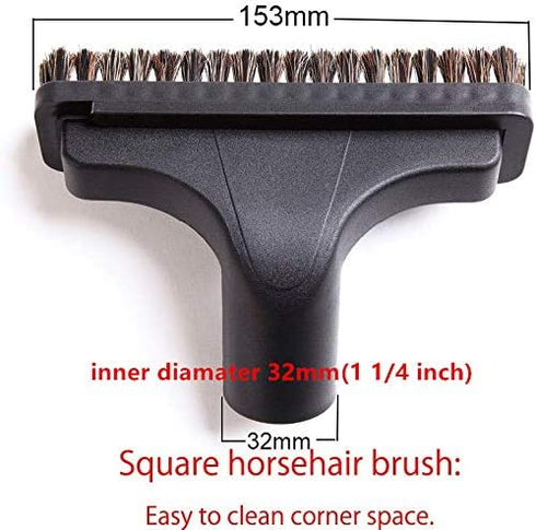 EZ SPARES 5PCS Universal Replacement Vacuum Cleaner Accessories, 32mm&35mm Horsehair Brush Kit