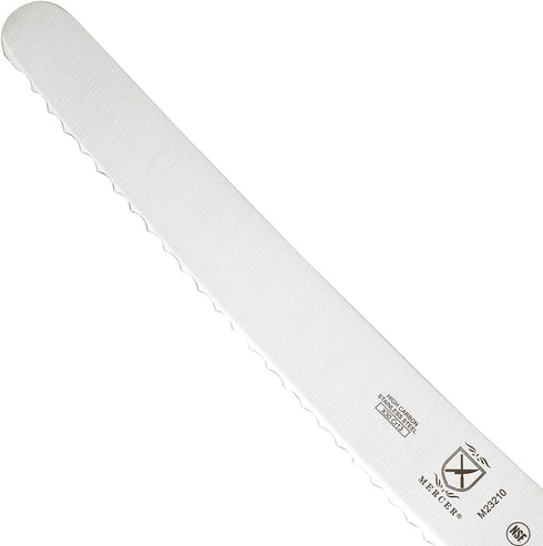 M23210 10-Inch Mercer Culinary Millennia Black Handle, Wide Wavy Edge, Bread Knife