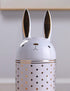 HAUCOZE Rabbit Cookie Jar Decorative Candy Jar with Lid, Modern Ceramic 8.1inch