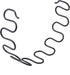 Antrader 16"(40cm) Couch Spring Repair Kit, 4-Pack Upholstery Spring Clips for Furniture Repair with Screws