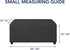 PureFit Super Stretch Ottoman Cover - Soft Form Fit Rectangle Slipcover for Living Room, Dark Gray