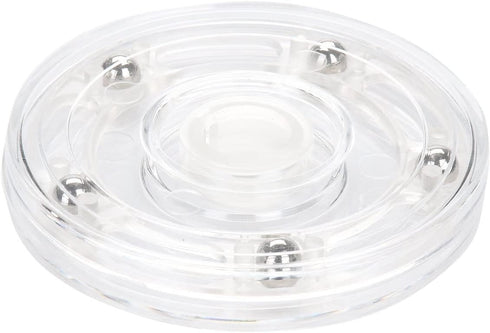 TamBee 2PC 4Inch Acrylic Lazy Susan Turntable Organizer, Revolving Display Base for Spice Rack, Kitchen Pantry
