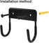 Wall Mount Ironing Board Hanger, Organizer Rack for Laundry Rooms, Storage Shelf Hanger (Black)