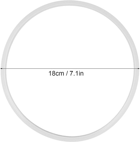 Silicone O-Ring Sealing, 5PCS Flexible Durable for Pressure Cooker Lid (18cm)