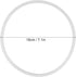 Silicone O-Ring Sealing, 5PCS Flexible Durable for Pressure Cooker Lid (18cm)
