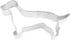 R&M Dachsund Cookie Cutter, 5" in Durable Tinplated Steel