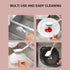 AMORBASE Dish Scrubber, Silicone Soft Bristles Scrub Brush with Scraper Tip, Comfortable Grip Brushes for Kitchen Sink