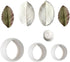 6Pcs Rose Leaves Cutter & Veiner Set, Fondant Silicone Mold for Chocolate Sugarcraft