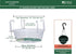 Curtis Wagner Plastics Hanging Basket Drip Pan, Clear, 12 Inch