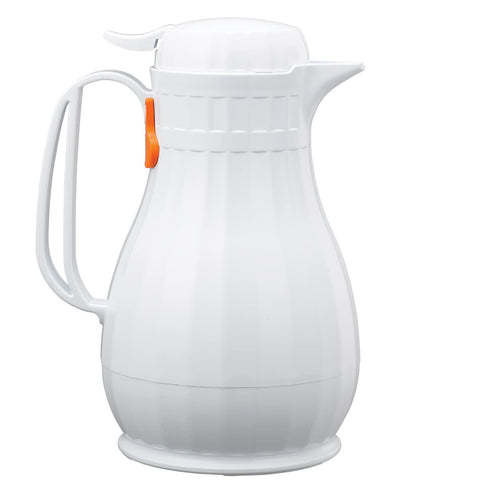 Service Ideas ECO13WH White Eco-Serv Server, BPA-free, Foam Insulated Carafe, 44 Ounces