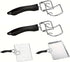 (2-PCs) Air Fryer Convection Toaster Oven Tray Extractor, Grills Clip, Scald Resistant Handle Tool, Durable Oven Tray