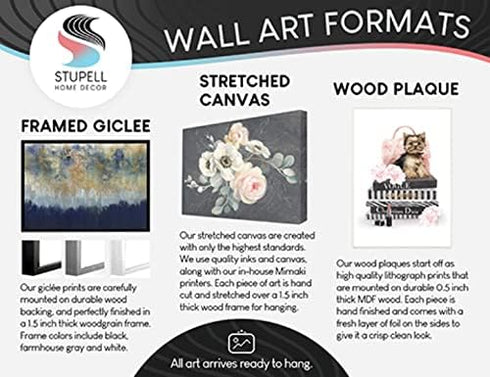 Stupell Industries Autumn Wildflower Farmhouse Bouquets, Rustic Floral Painting Framed Wall Art by Julia Purinton