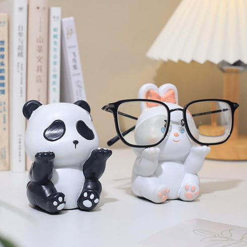 Cute Easter Bunny Glasses Display Stand for Nightstand, Funny Animal Decorative Eyeglass Sunglass Holder for Women