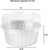 DEAYOU 100-Pack Cupcake Baking Liner with Lid, Tart Pie Tin Pan Holder for Creme Brulee, Party, Wedding, Silver Color by DEAYOU
