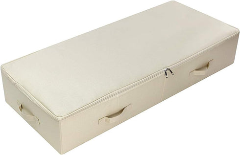 39.4" Ultra-Length Foldable & Washable Underbed Storage Organizer - Ideal for Clothing, Shoes, Bedding (Black Gray)