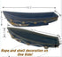 Konjouror 2 Pack Wooden Boat Tray Display, Blue Boat Model Decoration, Nautical Beach Ocean Decor