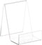 Plymor Clear Acrylic Flat Back Display Easel, 4" H x 3" W x 4" D, 1.5" Box Ledge