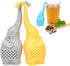 Tvoip 3Pcs Tea Infuser - Cute Small Elephant Silicone Tea Strainer for Loose Leaf Tea