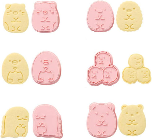 Cookie Cutter Set, 6pcs Kids Cake Decoration 3D Mini Cartoon Animal Baking Tool