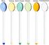 6PCS Colorful Tea Spoons, Long Handle Stirring Spoons for Home Kitchen Glassware