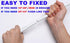 2 Pack Spring Tension Curtain Rod Adjustable 28-43 Inches, 5/8" Diameter, White