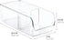 iDesign Linus Spice Packet Organizer Bin for Kitchen Pantry, Cabinet, Countertops - Clear Large