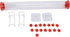 Window Hummingbird Feeder, Clear Acrylic Tube Feeder with 14 Flower Feeding Ports and Strong Suction Cup