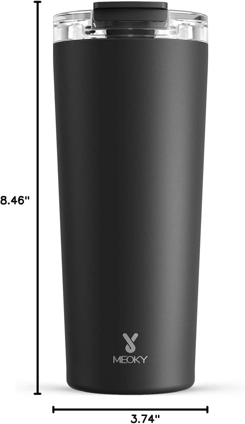 24 oz 8 24 Meoky Travel Coffee Mug with Leak-proof Lid, Stainless Steel Insulated Coffee Tumbler, Keeps Hot for Hours