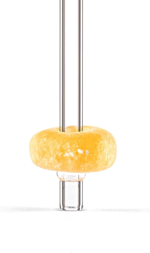 VitaJuwel Crystal Straw, Orange Calcite